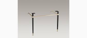 Completing your bathroom with this deluxe sink with legs seems like a good idea for you. K 6899 Af Kathryn Square Metal Legs Wrapped In Leather Kohler