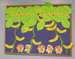 Monkey Bananas Birthday Board Birthday Board Classroom Classroom Birthday Birthday Bulletin Boards