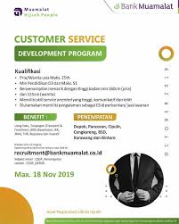 Open full screen to view more. Lowongan Kerja Customer Service Di Bank Muamalat Depok Lockerjob