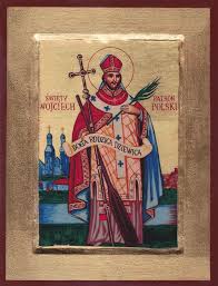 Wojciech, biskup i męczennik, którego kościół w polsce uznaje za jednego ze swoich głównych już wówczas św. Ikona Swiety Wojciech Ksiegarnia Sw Stanislawa