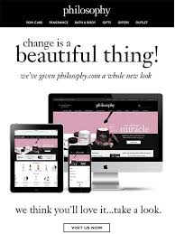 Big News Philosophy New Website Announcement Email Layout Email Design