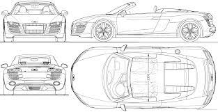 The Blueprints Com Vector Requests Audi R8 Spider 2009 Audi Audi R8 2009 Audi R8