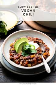Vegan Chili Recipe Slow Cooker Vegetarian Chili Kitchen Confidante Recipe Slow Cooker Vegetarian Chili Slow Cooker Vegan Chili Slow Cooker Vegetarian