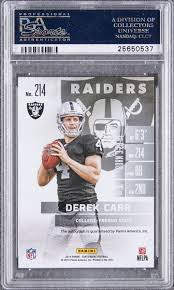 Free shipping for many products! Lot Detail 2014 Panini Contenders Cracked Ice Rookie Ticket 214 Derek Carr Signed Rookie Card 18 22 Psa Gem Mt 10