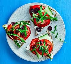 Goat S Cheese Tomato Olive Triangles Recipe Healthy Snacks Recipes Bbc Good Food Recipes Easy Healthy Recipes