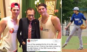 The legendary journalist is survived by his estranged wife and three of his five children: Larry King 83 Beams With Sons Cannon 19 And Chance 20 Daily Mail Online