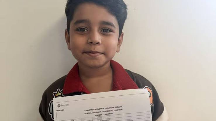 7-year-old Indian-origin boy excels in UK mathematics exam