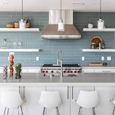 The metallic kitchen appliances exhibit the macho character in no time. 75 Blue Backsplash Ideas Navy Aqua Royal Or Coastal Blue Design