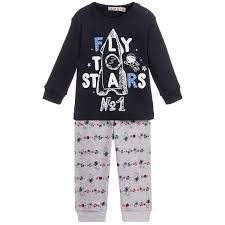Baby Boys Pyjamas By Everything Must Change Made In Soft Cotton Jersey The Grey Trousers Have A Red An Baby Boy Pajamas Baby Boy Clothes Newborn Boys Pajamas
