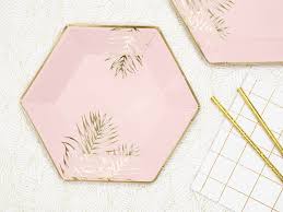 Très facile, étape par étape tutoriel vidéo ! Assiette En Papier Rose Avec Motif Feuille D Or Lot De 6 Assiettes Jetables Pas Cher Sur Sparklers Club