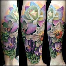 7529820b69aef0ce8b20f66a6c197c1c Jpg 640 640 Daffodil Tattoo Purple Tattoos Violet Tattoo