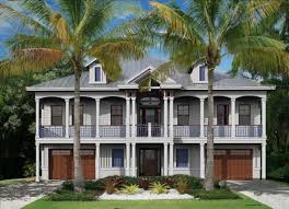 Furnished and unfurnished floor plans available! West Indies Coastal House Plans From Coastal Home Plans