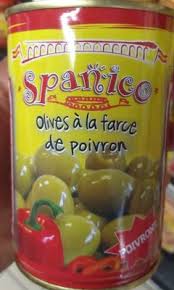 Olives A La Farce De Poivron Spanico Points Ww