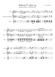 Get protected today and get your 70% discount. Ballada 07 Zglos Sie Sheet Music For Piano Guitar Mixed Duet Musescore Com