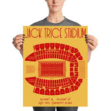 Iowa State Football Jack Trice Stadium Poster Print 16x20