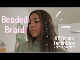 Twisted braids with beads can be easily styled on a little girl's hair. Beaded Braid How To Youtube