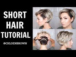 Short Hair Tutorial Wet To Dry Styling Youtube Short Hair Tutorial Short Hair Styles Hair Tutorial