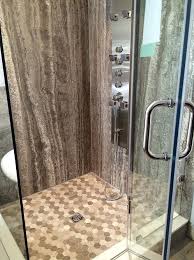 Silver travertine herringbone 12 in. Los Angeles Stone Panels For Hotel Hospitality Industry Sorccia