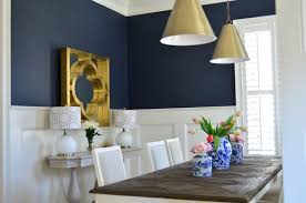 Beautiful dining room with chair rail dining room… brilliant wet bar faucets kitchen farmhouse with… wonderful bathroom chair rail contemporary bathroom… wonderful periwinkle color ideas transitional home office bridgeport with curtains hollywood regency floral arrangement. Remodelaholic Color Spotlight Benjamin Moore Hale Navy