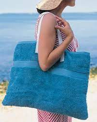 Beach Towel Tote Bag Beach Towel Bag Summer Sewing Projects Tote Bags Handmade
