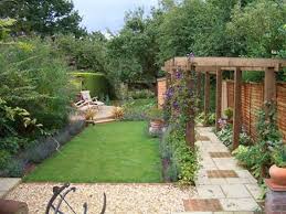 Long Narrow Garden Design Pictures And Garden Design Ideas For Long Narrow Gardens Garden Design Narrow Garden Garden Design Pictures Garden Design Ideas Uk