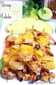 Cold shrimp skewer appetizers : Shrimp Kabobs Pineapple Recipe Only Six Ingredients