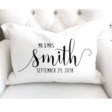 Personalized Pillow Mr And Mrs Pillows Wedding Pillow Bridal Shower Gift For Bride Groom Co Personalized Pillows Couples Throw Pillow Wedding Pillows