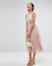 Scopri la collezione di vestiti da cerimonia per donna di asos. Asos Lace Pinny Scallop Edge Midi Prom Dress Lace Dress Pink Prom Dresses Lace Midi Dress