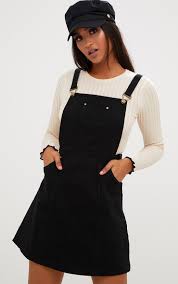 Martine Black Denim Pinafore Dress Denim Dress Outfit Jean Overall Dress Denim Skirt Outfits