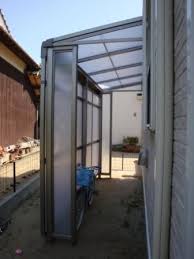 pin by kazu on ストックヤード 勝手口 side porch bike shed house design