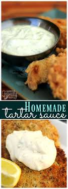This Fresh And Easy Homemade Tartar Sauce Goes Perfectly With Fish And Chips As Well As Other Seafood Dishes Homemade Tartar Sauce Tartar Sauce Sauce Recipes