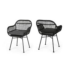 Maspeth Outdoor Woven Patio Chair With Cushion In 2020 Lounge Chair Outdoor Rattan Chair Patio Chairs