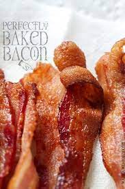 Perfectly Baked Bacon Marla Meridith Baked Bacon Recipes Breakfast Recipes