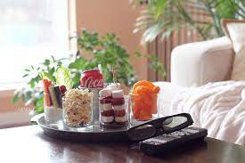 السينما المنزلية و أفكار لضيافة سينمائية مدونة أروى food afternoon tea different recipes