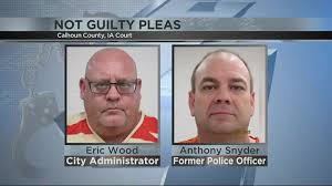 Lake City, IA police officers, administrator charged with felonies appear  in court