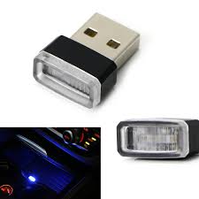 Ijdmtoy 1 Ultra Blue Usb Plug In Miniature Led Car Interior Ambient Lighting Kit Walmart Com Walmart Com