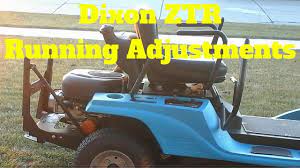 Dixon lawn mower parts are available for quick shipment. Dixon Ztr Running Adjustments Youtube