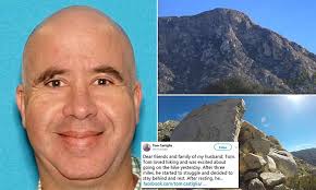 Body of missing California hiker, 50, found at the base of the cliff after  he fell 200 feet down