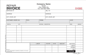 Hvac Service Work Order Form Template Invoice Template Invoice Example Invoice Template Word