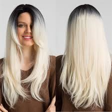 Haute Temperature Fil Noir Degrade Blanc Brun Rose Longs Cheveux Raides Perruque Fpadaft1606 Achat Vente Perruque Postiche Haute Temperature Fil Noir Cdiscount Le dégradé long et subtilement ondul.