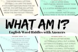 Answer of the puzzle what is the 6 letter word : What Am I English Word Riddles With Answers