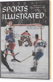 Montreal canadiens and canadiens.com are trademarks of the montreal canadiens. Montreal Canadiens Goalie Jacques Plante Sports Illustrated Cover Wood Print By Sports Illustrated