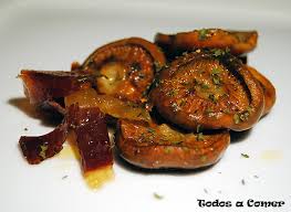 Una receta fácil y rápida de cocinar. Receta Niscalos Al Ajillo Con Jamon Todos A Comer