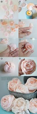 How to make beautiful shabby chic flowers using paper, cloth, ribbon, ruffled trim, paper doilies and embellishments. Romantic Shabby Chic Diy Project Ideas Tutorials Hative