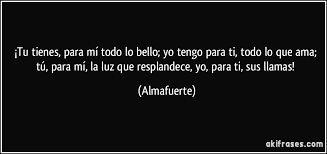 Tu Tienes Para Mi Todo Lo Bello Yo Tengo Para Ti Todo Lo Estoy lista ya, solo tú me interesa'. bello yo tengo para ti