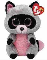Ty Rocco The Raccoon Beanie Boos Stuffed Plush Toy Peluches Kawaii Ty Peluche Peluches Beanie Boos
