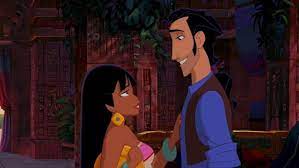 In The Road to El Dorado (2000), Chel and Tulio fall in love. This is  because the movie likes to mock the fact I will never find a soulmate and  will die
