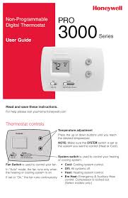 Press the up or down button to increase or decrease the current temperature setting. 69 1776efs 03 Pro Th3000 Series Manualzz