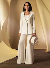 Unique White Women Wedding Suits Gowns Bridal Mother Of The Bride Groom Pant Suits With Long Jacket Vestidos De Fiesta Evening Party Suits Joan Rivers Rivers Fo Affordable Bridal Gowns Wedding Wedding pant suit in women's suits & blazers. mother of the bride groom pant suits