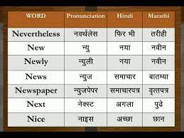 Dictionary N Alphabet Learn All Words In English Hindi Marathi Youtube